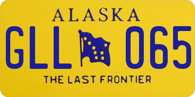 AK license plate GLL065