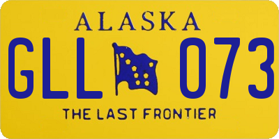 AK license plate GLL073