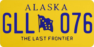 AK license plate GLL076