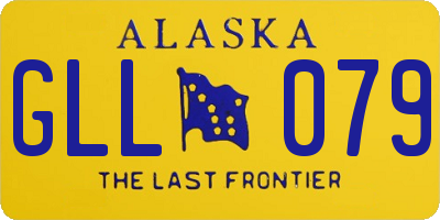 AK license plate GLL079