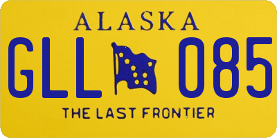 AK license plate GLL085