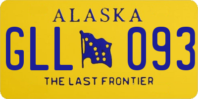 AK license plate GLL093