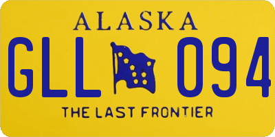 AK license plate GLL094