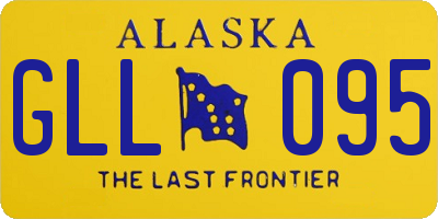 AK license plate GLL095