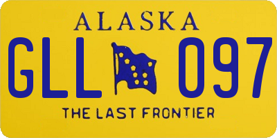AK license plate GLL097
