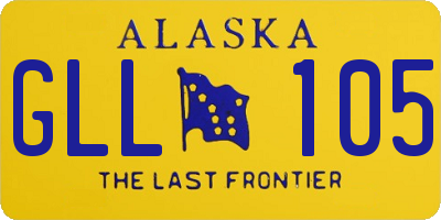 AK license plate GLL105