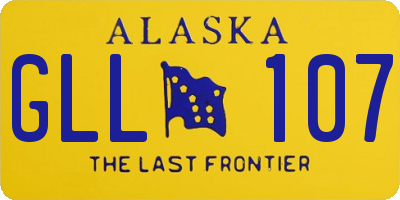 AK license plate GLL107