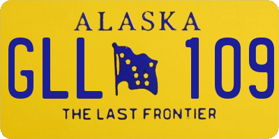 AK license plate GLL109