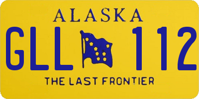 AK license plate GLL112