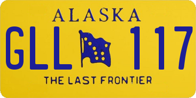 AK license plate GLL117