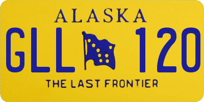AK license plate GLL120