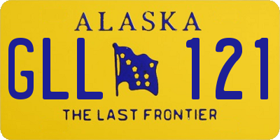 AK license plate GLL121