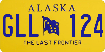 AK license plate GLL124