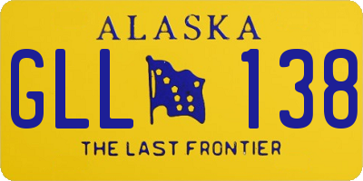 AK license plate GLL138