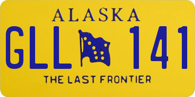 AK license plate GLL141
