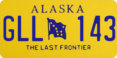 AK license plate GLL143