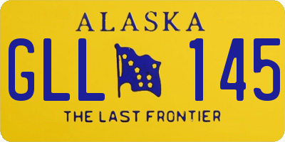 AK license plate GLL145