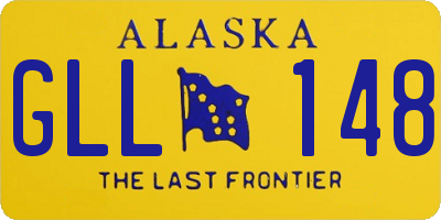 AK license plate GLL148