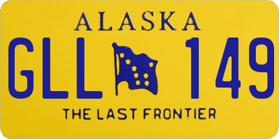 AK license plate GLL149