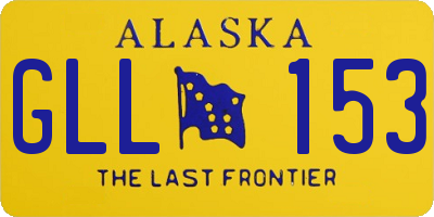 AK license plate GLL153