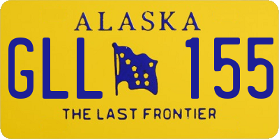 AK license plate GLL155