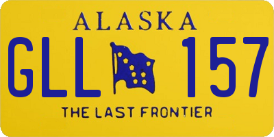 AK license plate GLL157