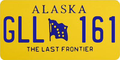 AK license plate GLL161