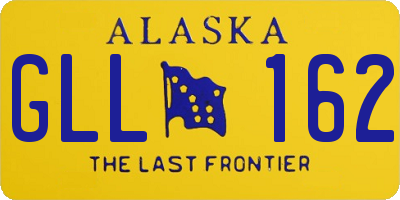 AK license plate GLL162