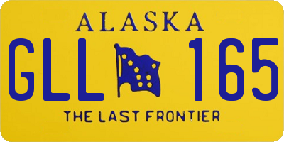 AK license plate GLL165