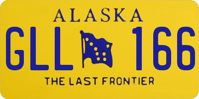 AK license plate GLL166