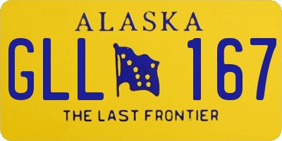 AK license plate GLL167