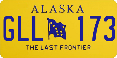 AK license plate GLL173