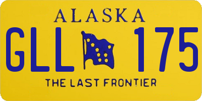 AK license plate GLL175