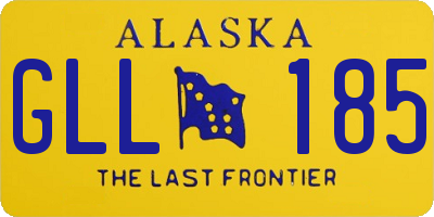 AK license plate GLL185