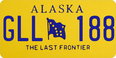 AK license plate GLL188