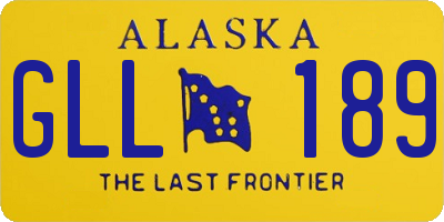 AK license plate GLL189