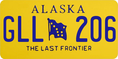 AK license plate GLL206