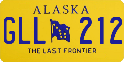 AK license plate GLL212