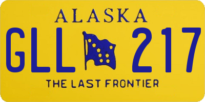 AK license plate GLL217
