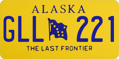 AK license plate GLL221
