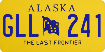 AK license plate GLL241