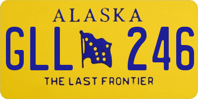 AK license plate GLL246