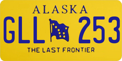 AK license plate GLL253