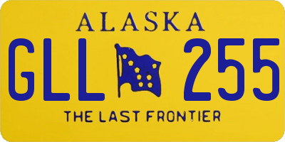 AK license plate GLL255
