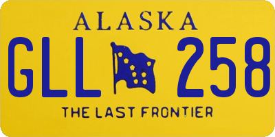 AK license plate GLL258