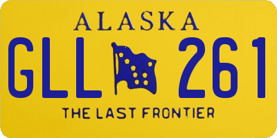 AK license plate GLL261