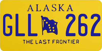 AK license plate GLL262