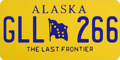 AK license plate GLL266