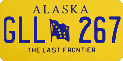 AK license plate GLL267