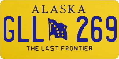 AK license plate GLL269